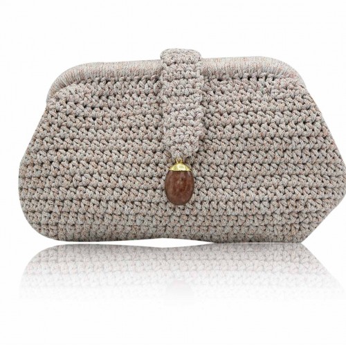 Aisha Cream Clutch Çanta