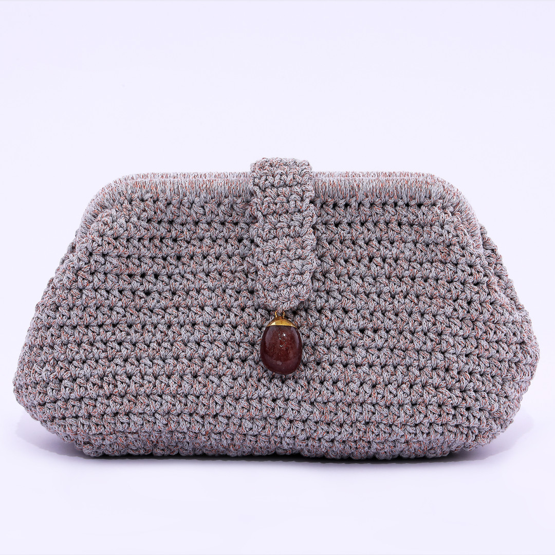 Aisha Misty Lilac Clutch Çanta