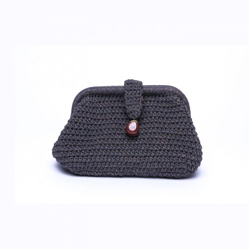 Aisha Hard Coal Clutch Çanta Aisha Hard Coal Clutch Çanta