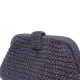 Aisha Hard Coal Clutch Çanta