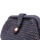 Aisha Hard Coal Clutch Çanta