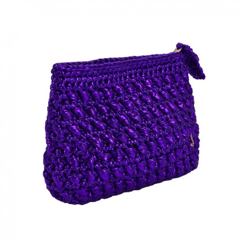 CATCH  ME  GLOSSY PURPLE CLUTCH