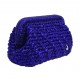 HERRİNG BONE KNİT CLUTCH  AMETHYST