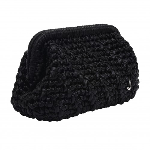 HERRİNG BONE KNİT CLUTCH    MİDNİGHT