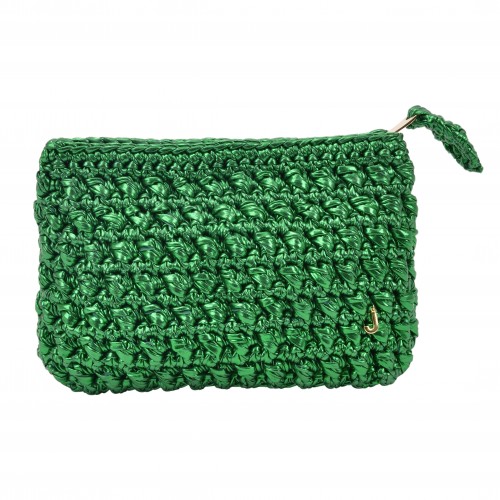 CATCH  ME   GLOSSY  GREEN CLUTCH CATCH  ME   GLOSSY  GREEN CLUTCH