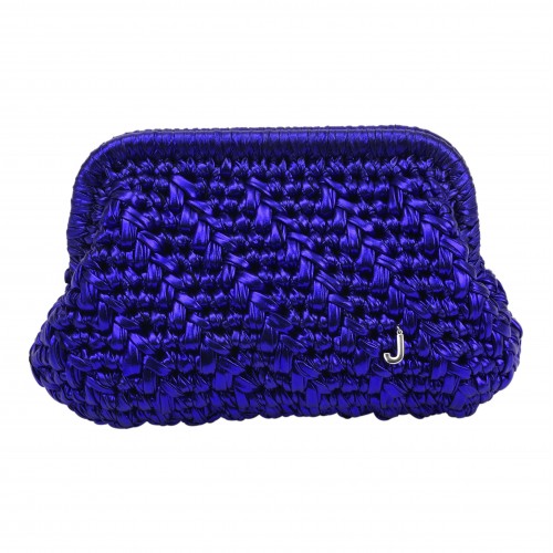HERRİNG BONE KNİT CLUTCH  AMETHYST