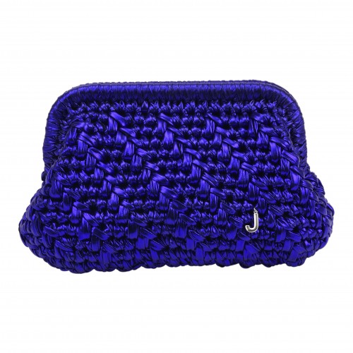 HERRİNG BONE KNİT CLUTCH  AMETHYST