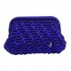 HERRİNG BONE KNİT CLUTCH  AMETHYST