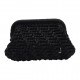 HERRİNG BONE KNİT CLUTCH    MİDNİGHT
