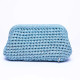 J Clutch Patterned Baby Blue Çanta
