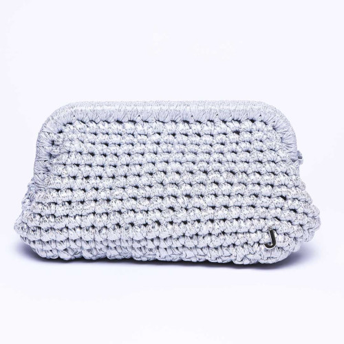 J Clutch Patterned Platinium Çanta J Clutch Patterned Platinium Çanta