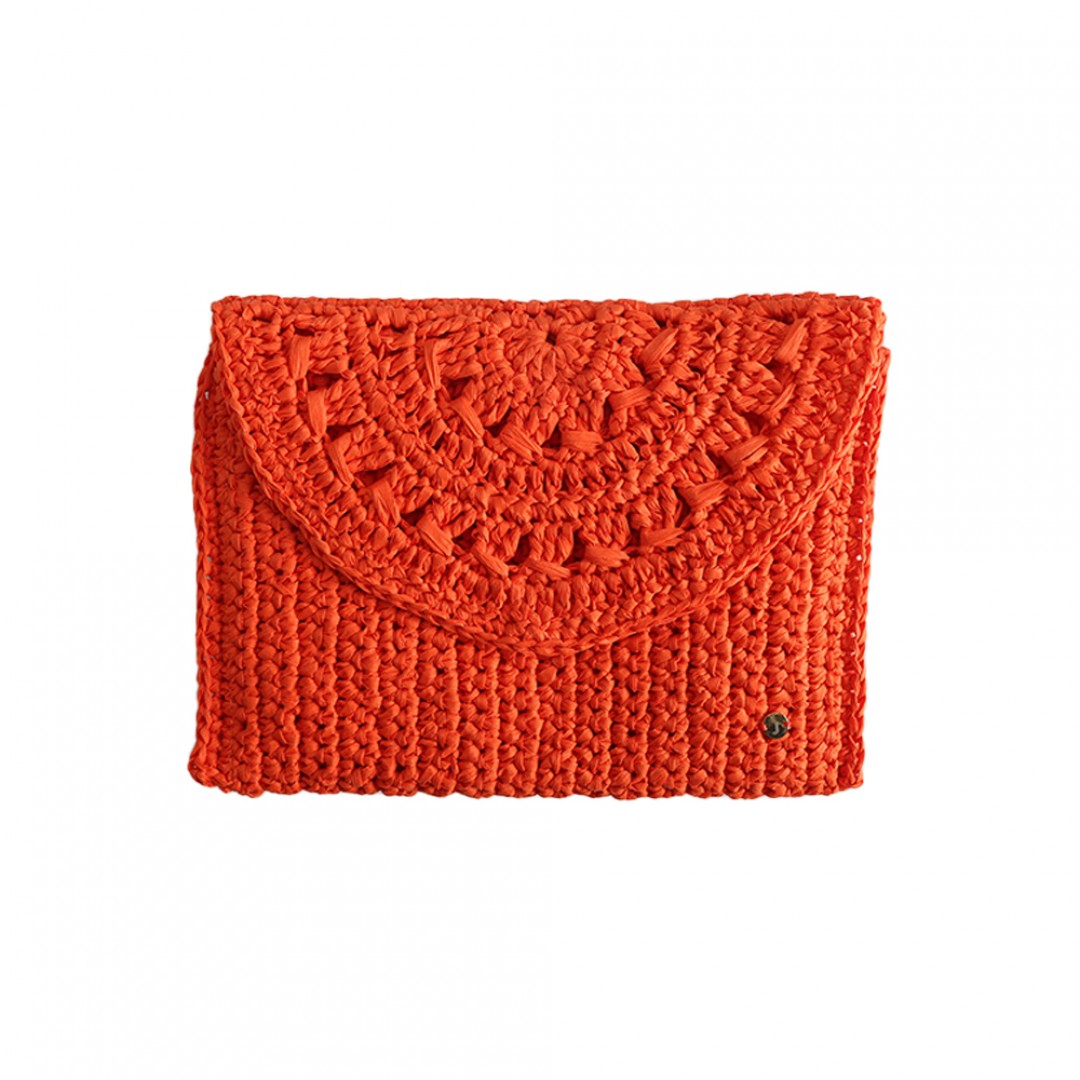JClutch Orange Clutch Çanta