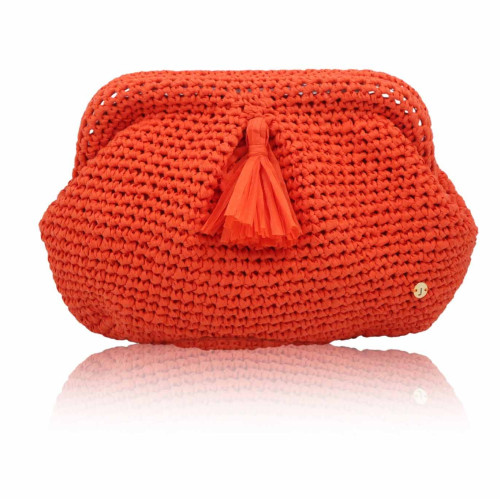 Grand Ma's Red Püsküllü Clucth Çanta Grand Ma's Red Püsküllü Clucth Çanta