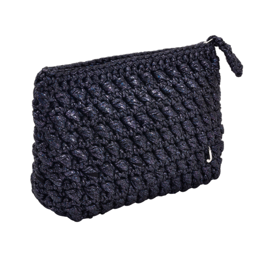 CATCH  ME   PATTENERED DARK  NAVY CLUTCH