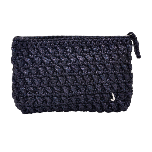 CATCH  ME   PATTENERED DARK  NAVY CLUTCH