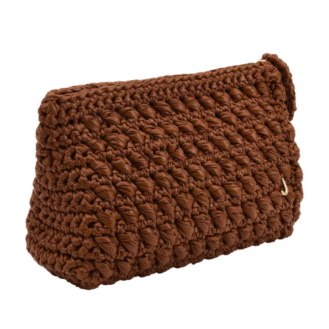 CATCH  ME   COGNAC  CLUTCH