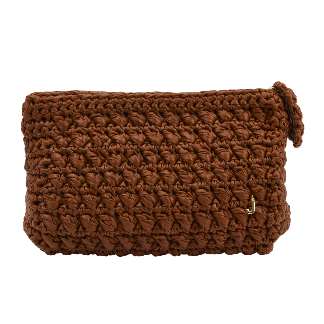 CATCH  ME   COGNAC  CLUTCH