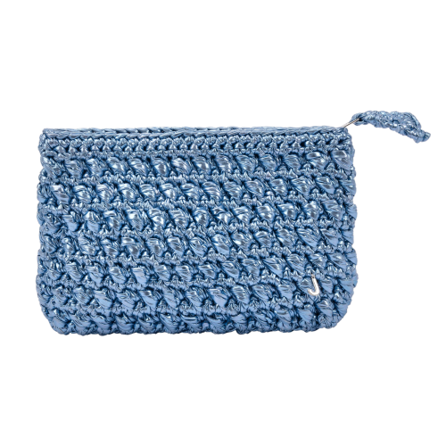 CATCH  ME GLOSSY BABY BLUE  CLUTCH