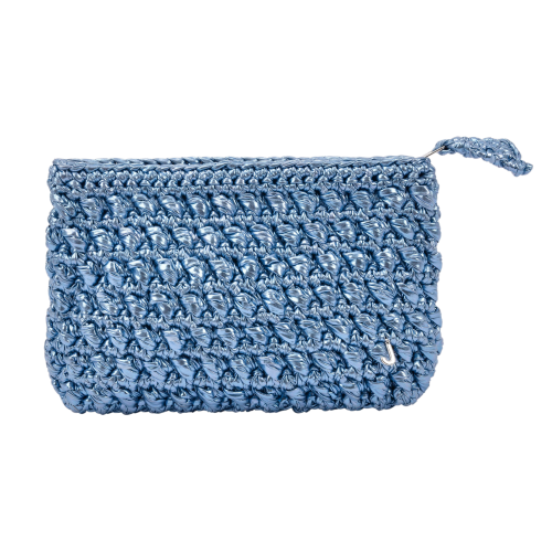 CATCH  ME GLOSSY BABY BLUE  CLUTCH