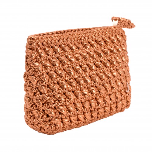 CATCH ME METALLIC ORANGE CLUCTH