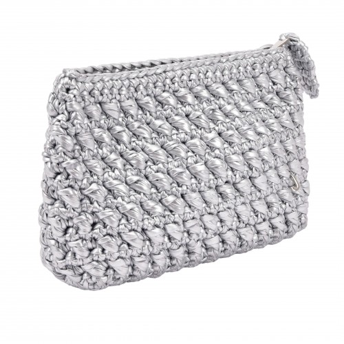 CATCH ME GLOSSY LAME CLUCTH