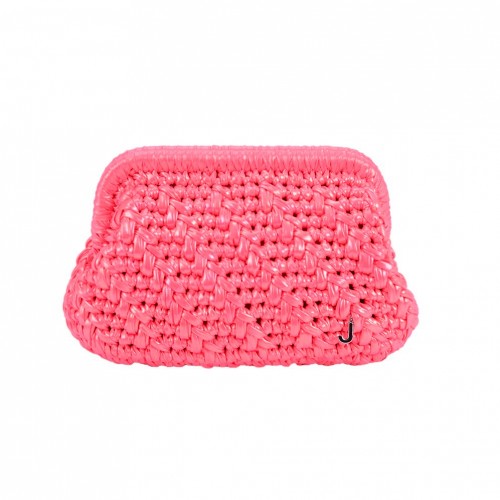 HERRİNG BONE KNİT CLUTCH COTTON CANDY