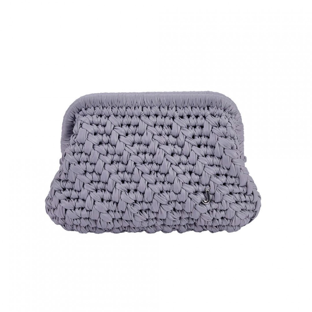 HERRİNG BONE KNİT CLUTCH FLINTSTONE