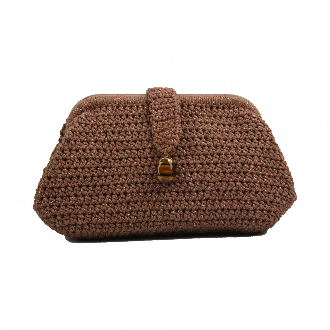 Aisha Rosy Brown Clutch Çanta Aisha Rosy Brown Clutch Çanta