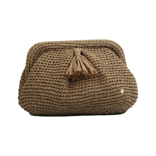 Grand Ma's Sandstone Püsküllü Clutch Çanta Grand Ma's Sandstone Püsküllü Clutch Çanta