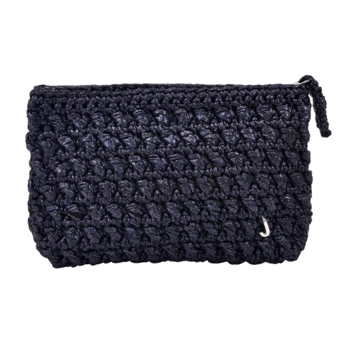 CATCH  ME   PATTENERED DARK  NAVY CLUTCH