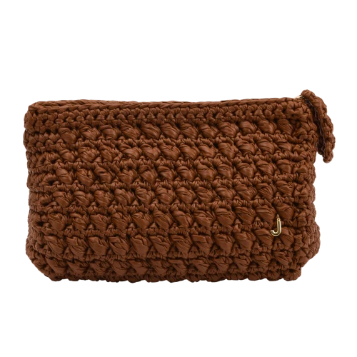 CATCH  ME   COGNAC  CLUTCH