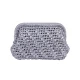 HERRİNG BONE KNİT CLUTCH MATTE LAME